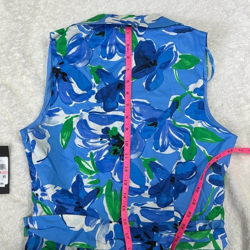 Jessica Howard Blue and White Polo Collar Sundress - Picture 10 of 11